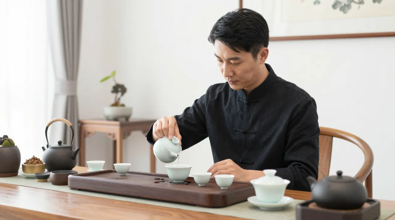 茶艺师配图