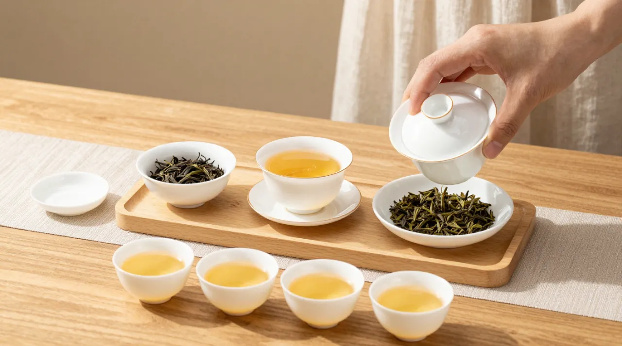 茶艺师配图