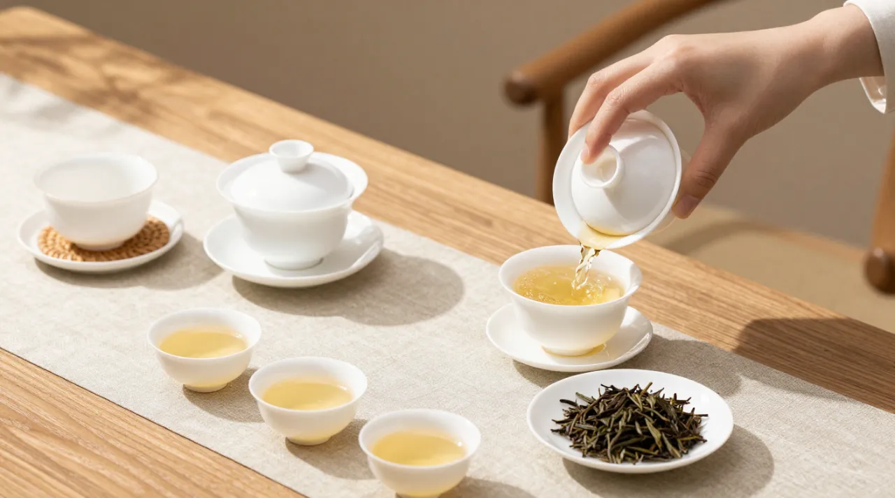 茶艺师配图