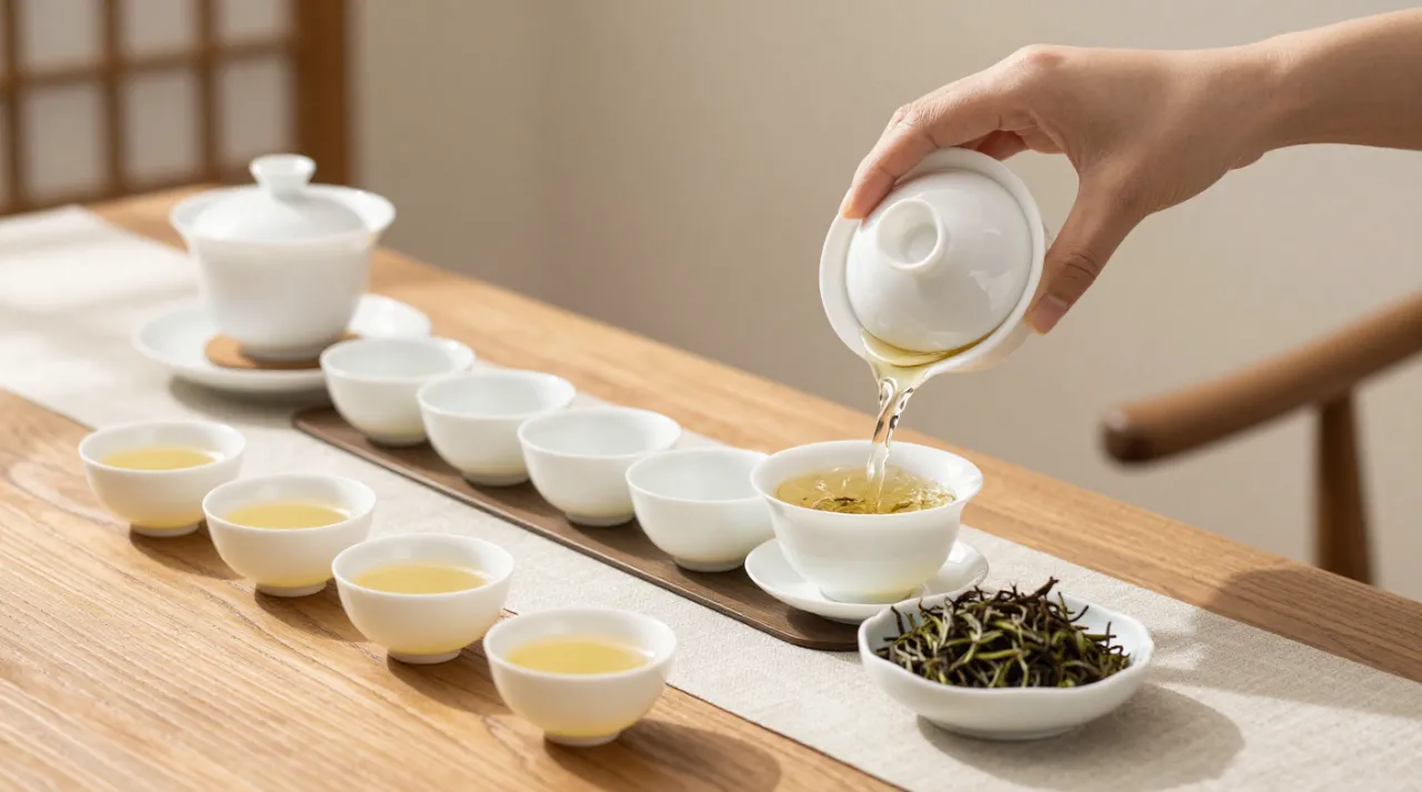 茶艺师配图