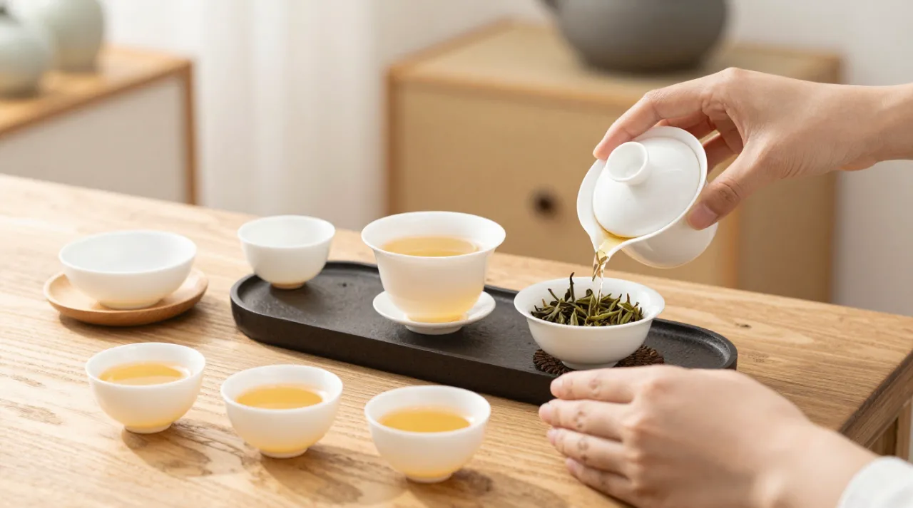 茶艺师配图