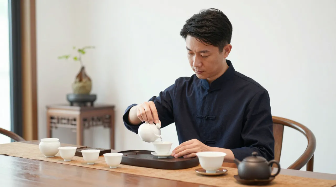 茶艺师配图