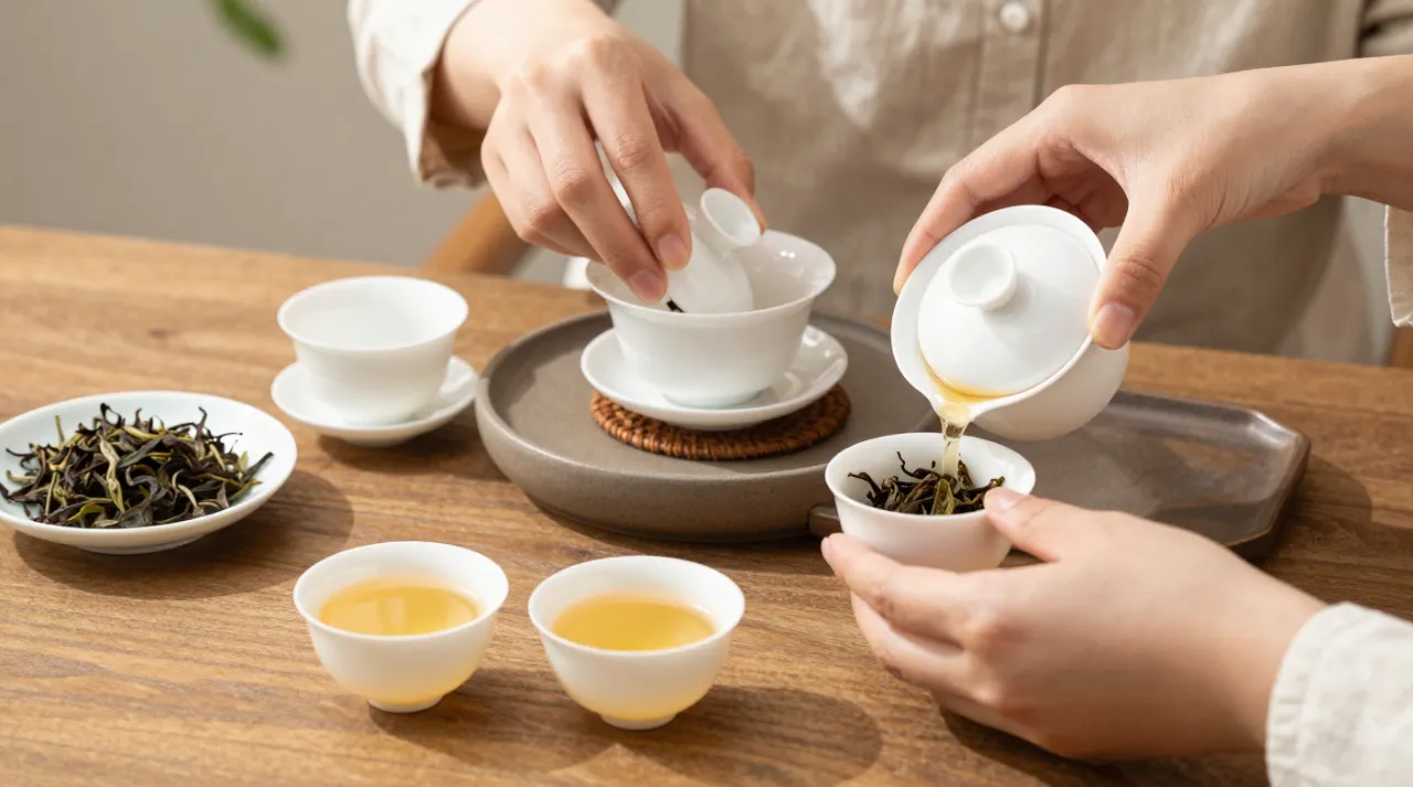 茶艺师配图
