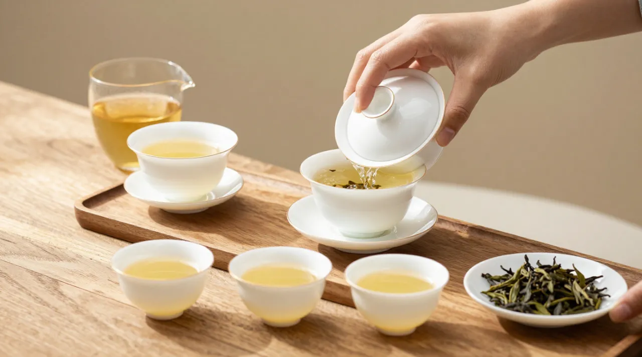茶艺师配图